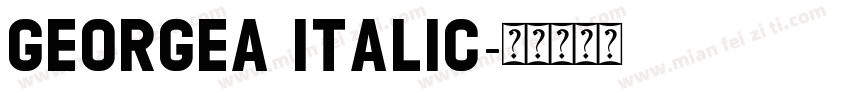 GEORGEA Italic字体转换